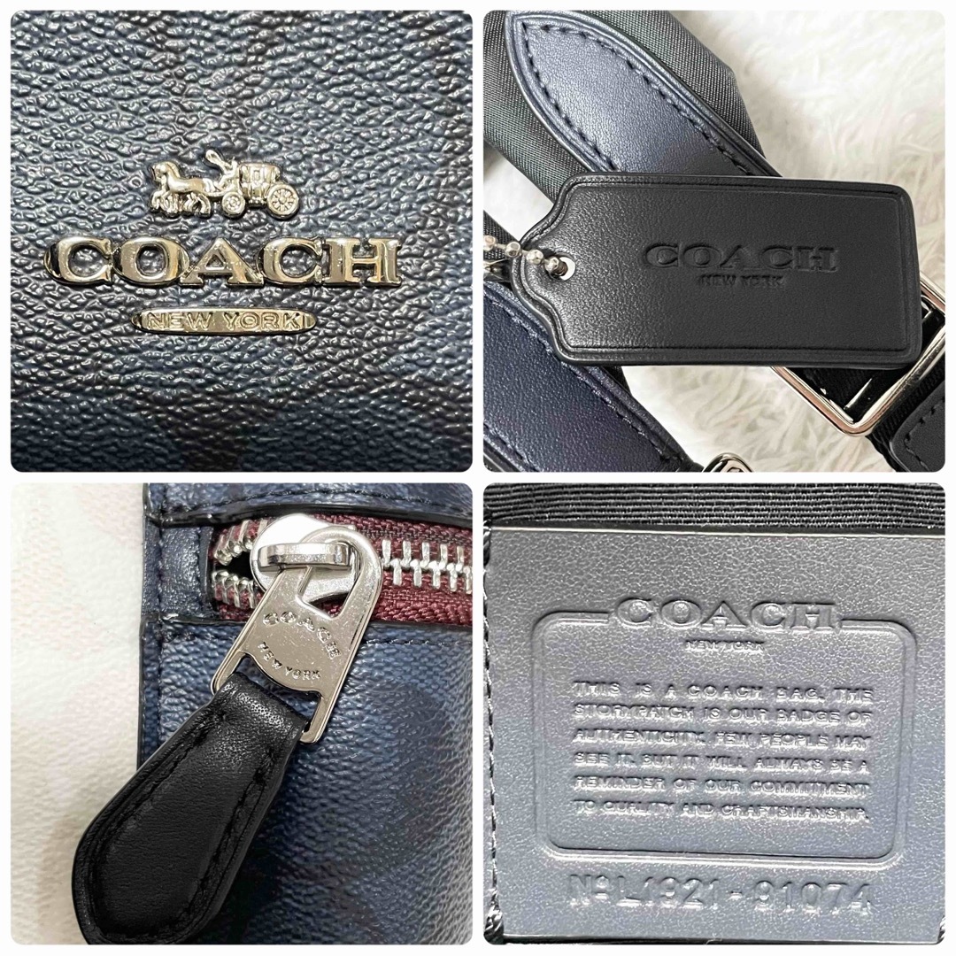 COACH(コーチ)のコーチ　リュック　バックパック　シグネチャー　バイカラー　チャーム　91074 レディースのバッグ(リュック/バックパック)の商品写真