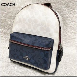 コーチ(COACH)のコーチ　リュック　バックパック　シグネチャー　バイカラー　チャーム　91074(リュック/バックパック)