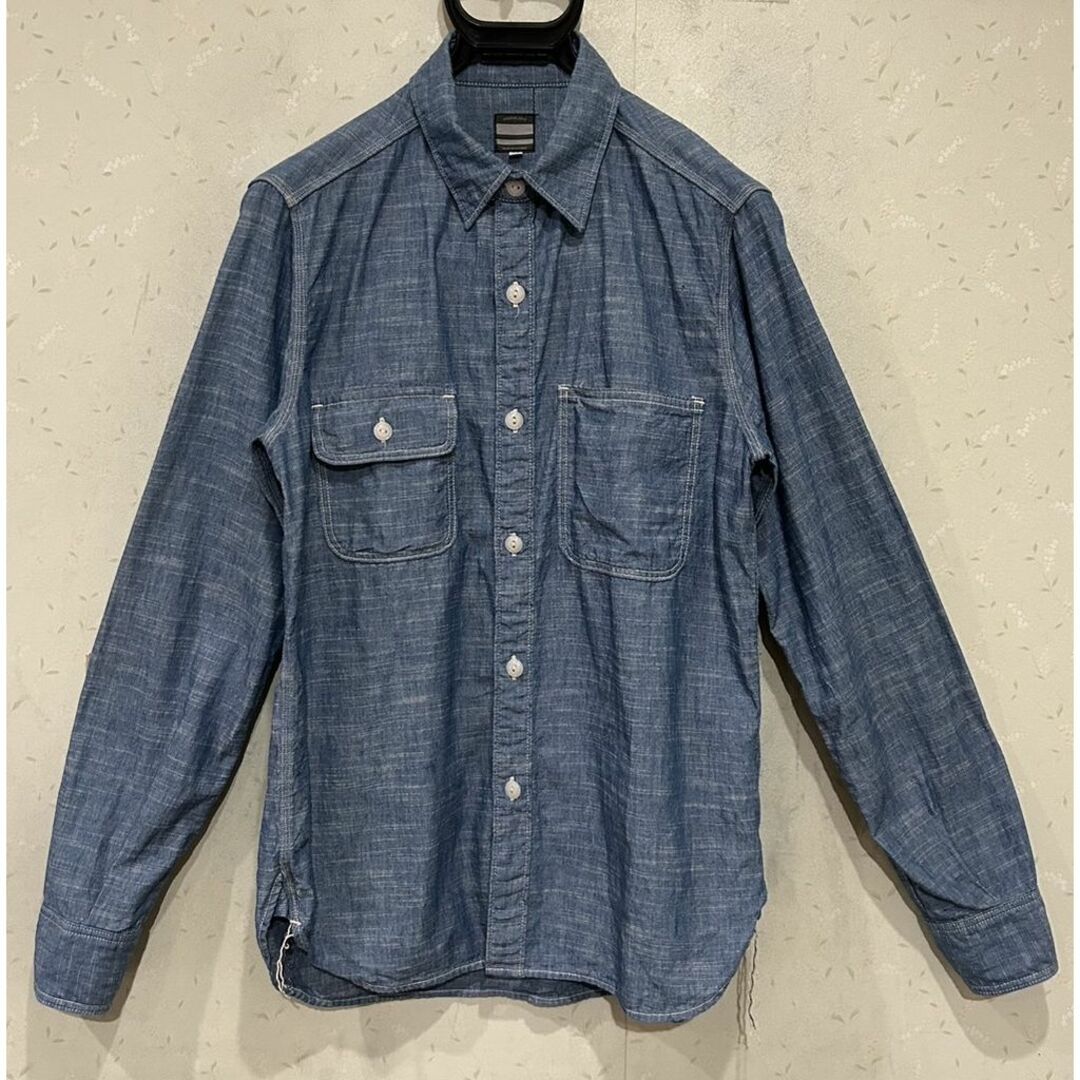 MOMOTARO JEANS(モモタロウジーンズ)の＊桃太郎ジーンズ シャンブレー ワークシャツ トップス 38 メンズのトップス(シャツ)の商品写真