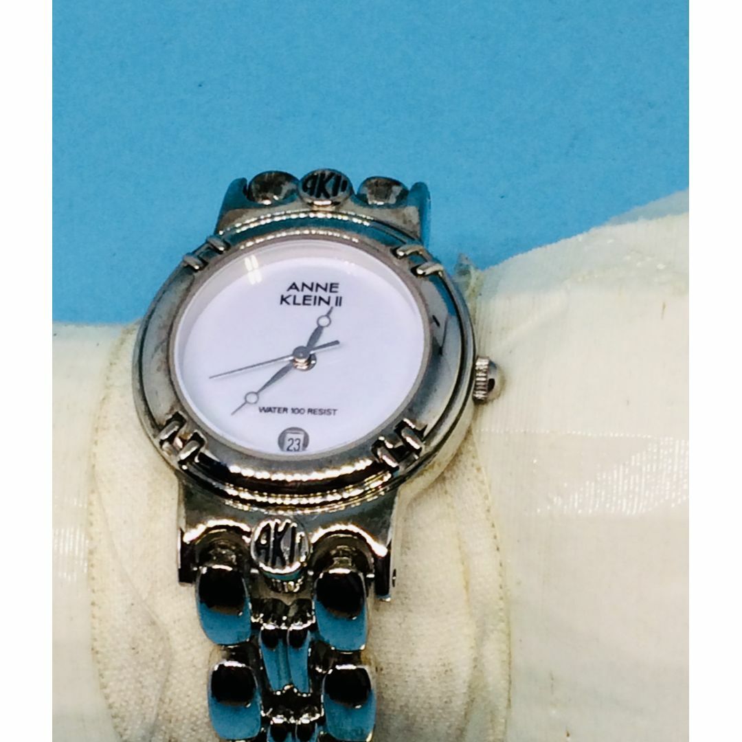ANNE KLEIN(アンクライン)のC19）粋な時計(*'▽')アンクラインⅡディト電池交換シルバーレディス腕時計 レディースのファッション小物(腕時計)の商品写真