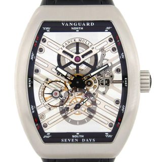 フランクミュラー(FRANCK MULLER)の【新品】フランクミュラー ヴァンガード7デイズパワーリザーブスケルトン V45S6SQTACBRNR SS 手巻(腕時計(アナログ))