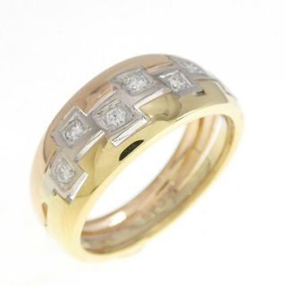 18Kスリーカラー ダイヤモンド リング 0.15CT(リング(指輪))