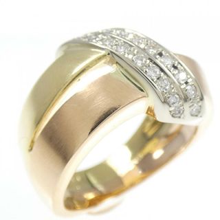 750スリーカラー ダイヤモンド リング 0.17CT(リング(指輪))