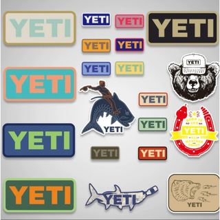 YETI - <YETI>アウトドア キャンプ ギーヤ 防水 ステッカー 20枚入