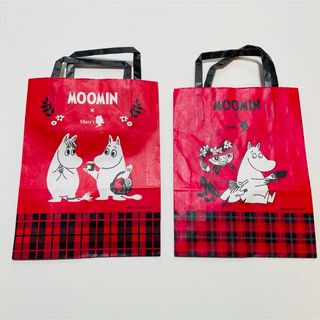 ムーミン(MOOMIN)のムーミンMOOMIN メリーチョコレート コラボ ショップ袋 2種類(キャラクターグッズ)