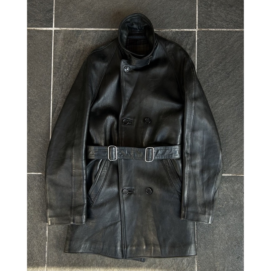 Maison Martin Margiela(マルタンマルジェラ)のFranch Vintage Leather Coat メンズのジャケット/アウター(レザージャケット)の商品写真