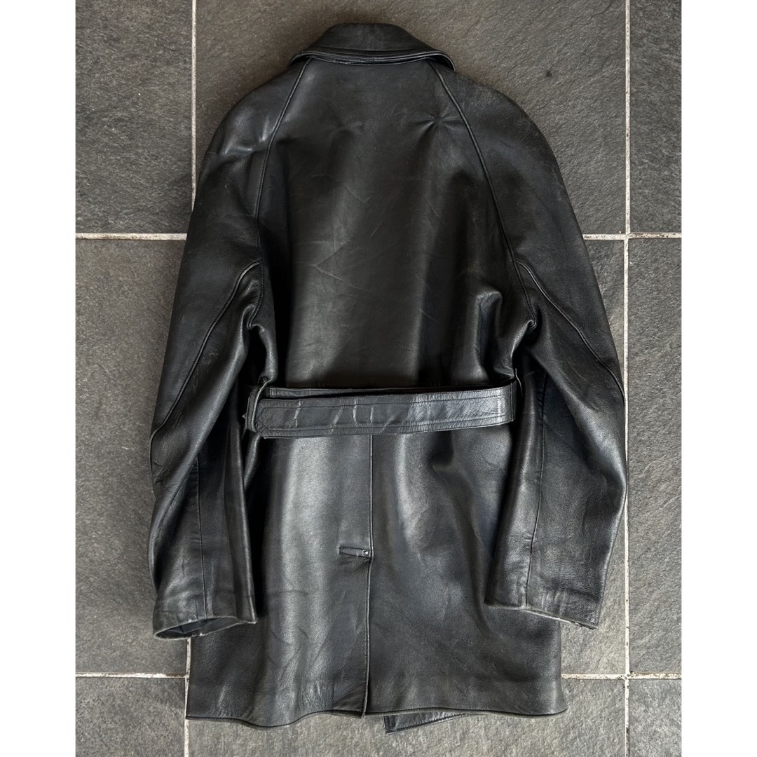 Maison Martin Margiela(マルタンマルジェラ)のFranch Vintage Leather Coat メンズのジャケット/アウター(レザージャケット)の商品写真