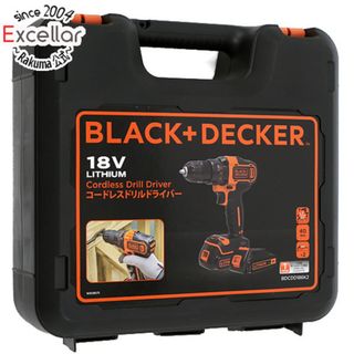 BLACK＆DECKER　コードレスドリルドライバー 18V　BDCDD186K2(工具)