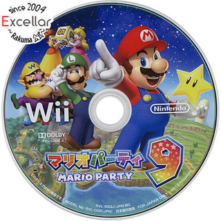 ウィー(Wii)のマリオパーティ9　Wii　　ディスクのみ　ディスク傷(家庭用ゲームソフト)