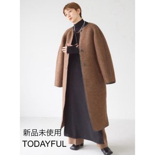 トゥデイフル(TODAYFUL)の未使用♦TODAYFUL ウールジャージーコート(ロングコート)