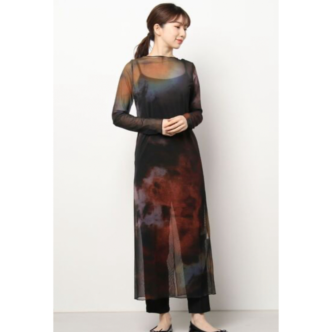 MIRANDA TAIDAI SHEER LONG TOP アメリ MIRANDA TAIDAI SHEER LONG TOP アメリ