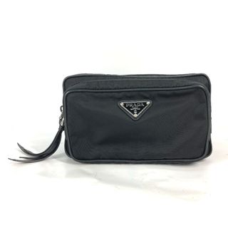 プラダ(PRADA)のプラダ PRADA ウエストポーチ 1BL010 トライアングルロゴ 三角ロゴ プレート ボディバッグ クロス ショルダーバッグ カバン 斜め掛け ウエストバッグ ナイロン ブラック(ウエストポーチ)