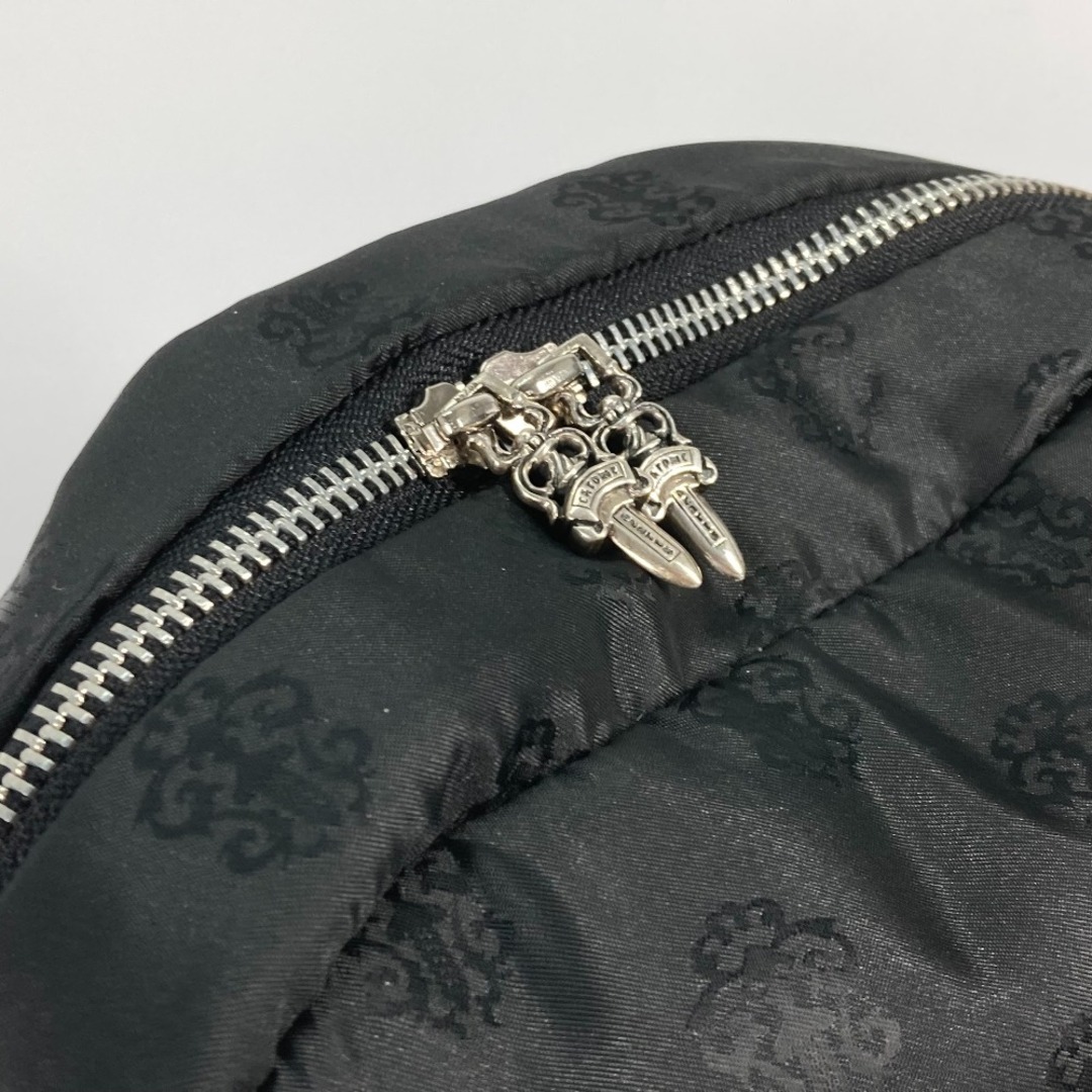 Chrome Hearts(クロムハーツ)のクロムハーツ CHROME HEARTS ロゴ クロスボール 総ロゴ バックパック カバン リュックサック ナイロン ブラック メンズのバッグ(バッグパック/リュック)の商品写真