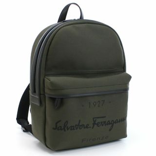 フェラガモ(Ferragamo)の【新品 未使用】フェラガモ リュック 24-1135 カーキ メンズ レディース(リュック/バックパック)