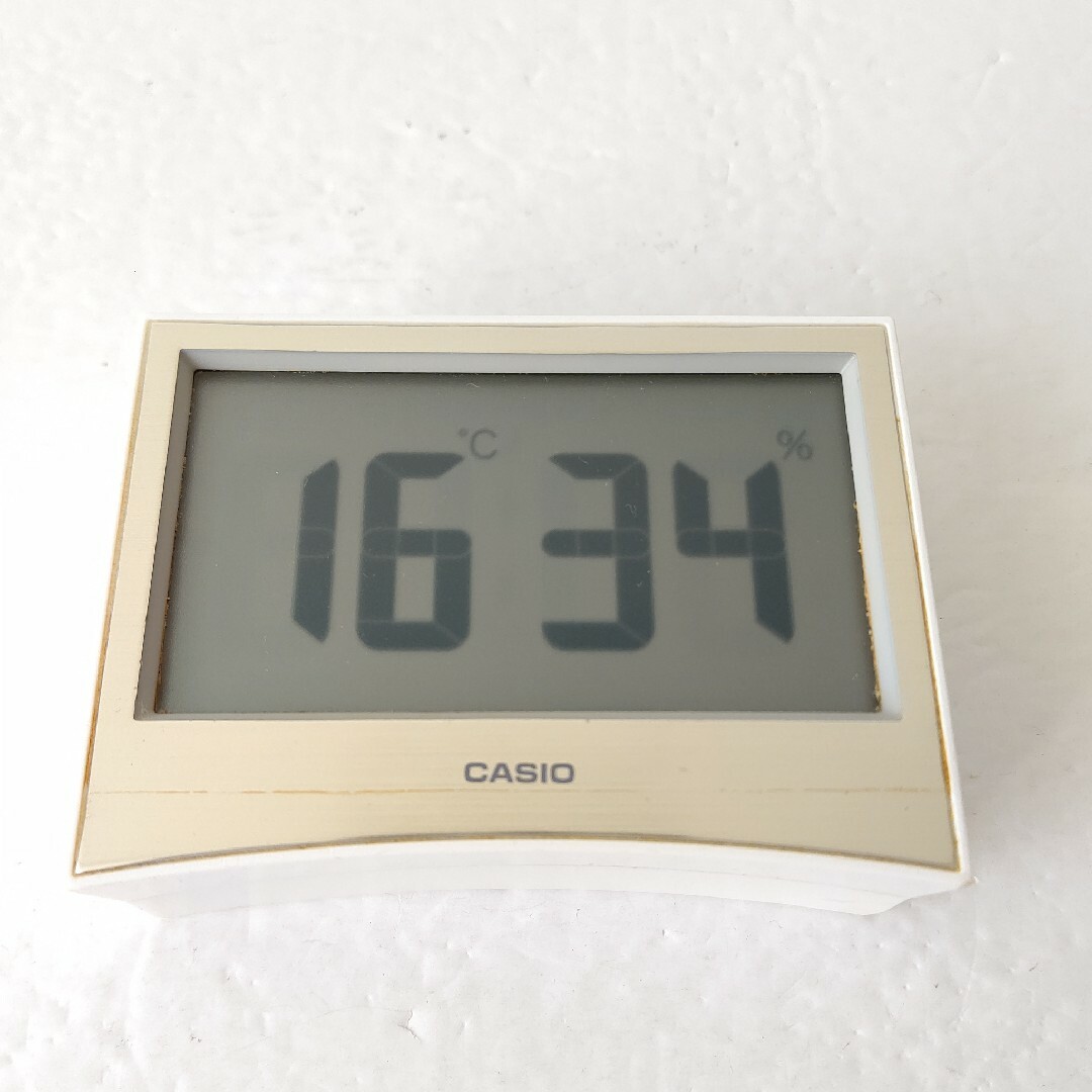 CASIO(カシオ)の置時計　CASIO　DQD-S01J 美品　電波時計　タイマー　温湿度　アラーム インテリア/住まい/日用品のインテリア小物(置時計)の商品写真