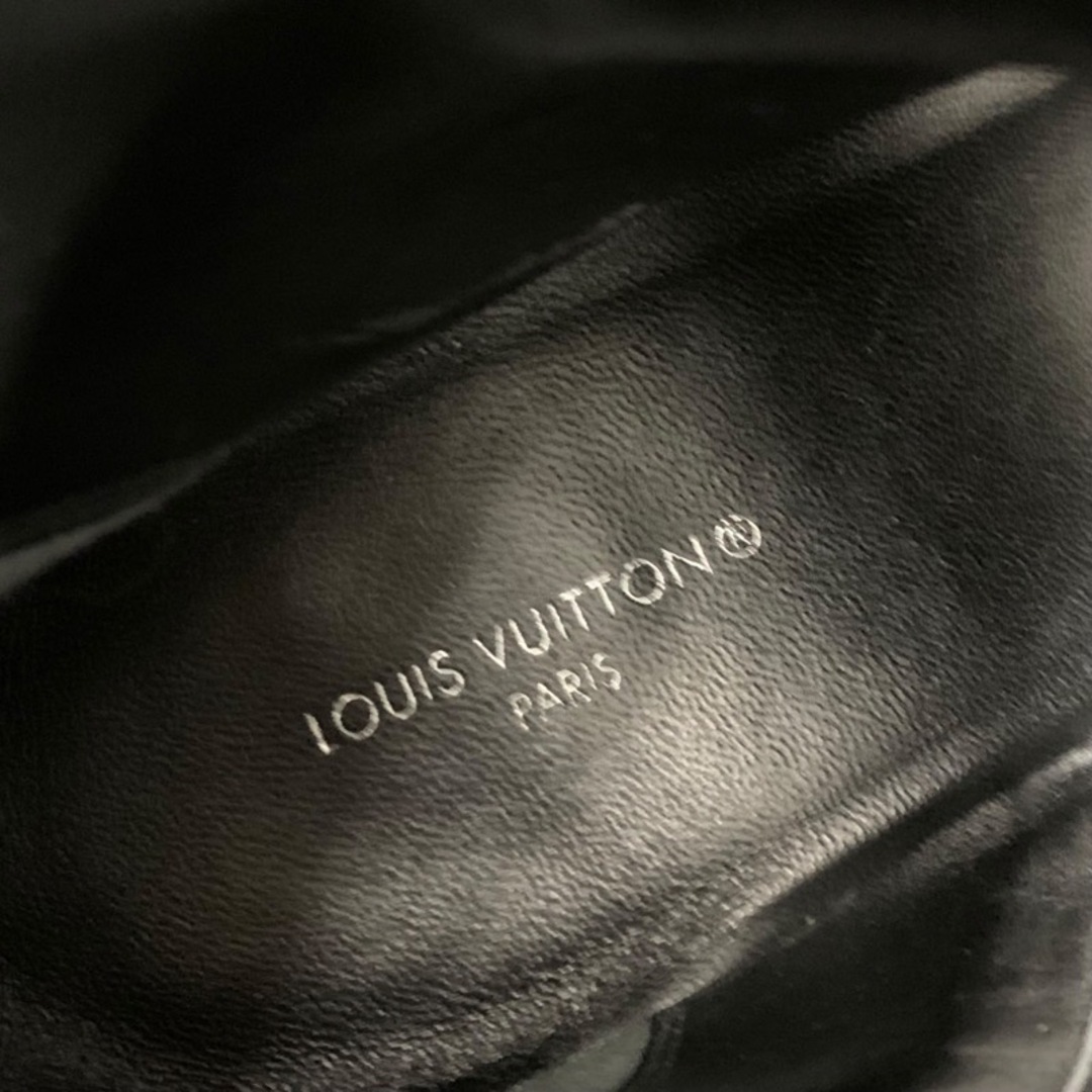 LOUIS VUITTON(ルイヴィトン)のルイヴィトン LOUIS VUITTON ムーンライトライン ブーツ ショートブーツ アンクルブーツ 靴 シューズ ベルト サテン ブルー レディースの靴/シューズ(ブーツ)の商品写真