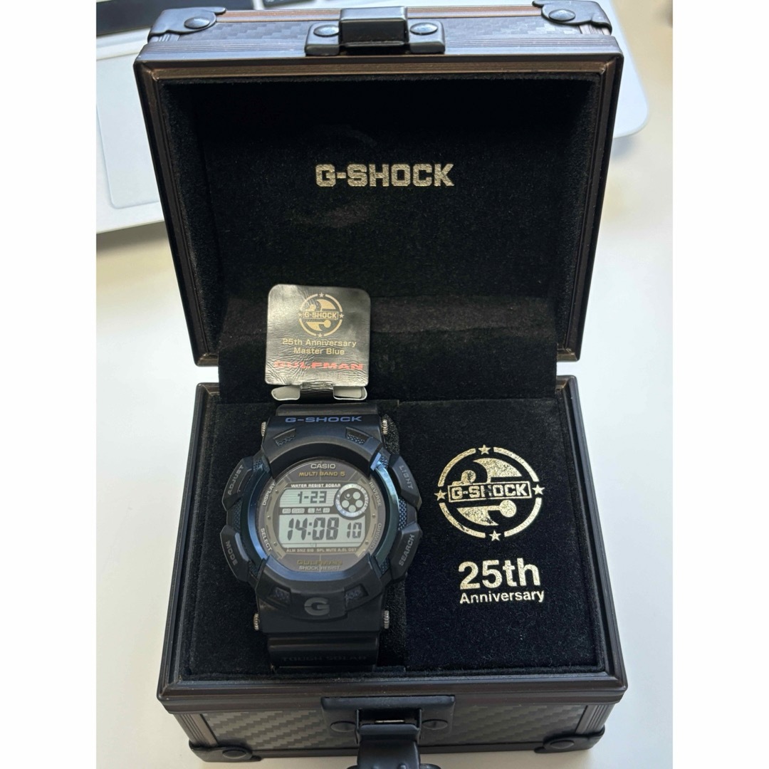 G-SHOCK(ジーショック)のG-SHOCK/GW-9100/限定/電波ソーラー/ブルー/ガルフマン/25周年 メンズの時計(腕時計(デジタル))の商品写真