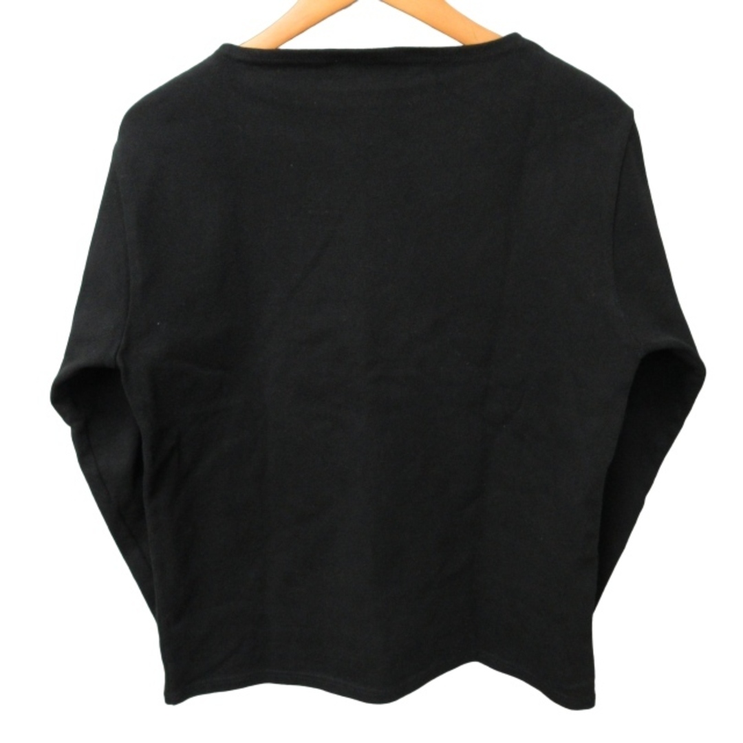 SAINT JAMES(セントジェームス)のセントジェームス バスクシャツ カットソー 黒 42-44 約S IBO46 メンズのトップス(Tシャツ/カットソー(七分/長袖))の商品写真