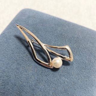 ミキモト(MIKIMOTO)のミキモト　silver925 パールブローチ　真珠(ブローチ/コサージュ)