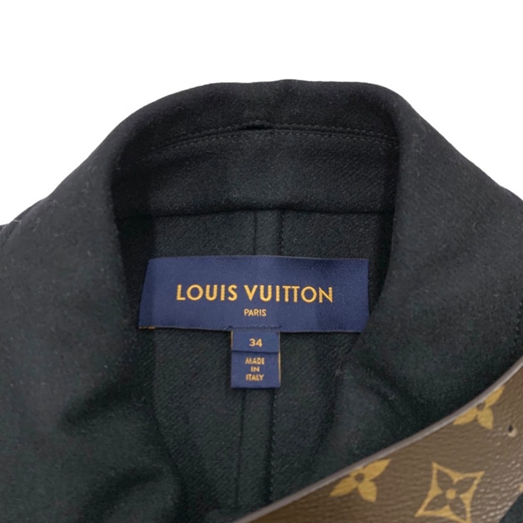 LOUIS VUITTON(ルイヴィトン)のルイヴィトン LOUIS VUITTON アウター コート モノグラム ウール ブラック レディースのジャケット/アウター(その他)の商品写真