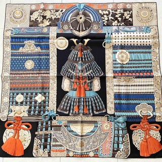 エルメス(Hermes)のエルメス スカーフ カレ90 侍の鎧兜(バンダナ/スカーフ)