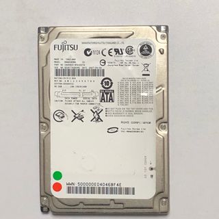 中古品 Fujitsu 2.5インチHDD MHW2080BH 80GB／H02