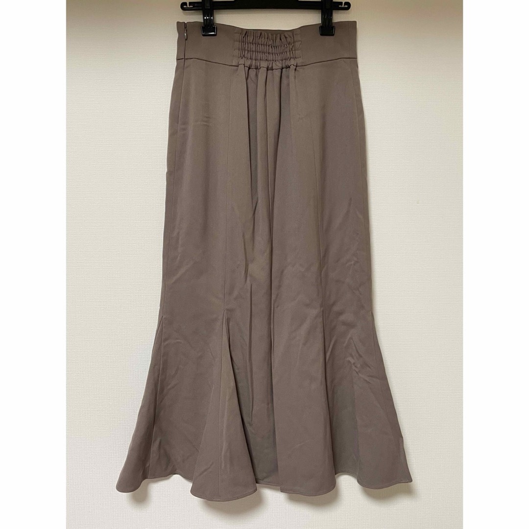 Swingle(スウィングル)のSwingle CARREMANウールタッチマーメイドスカート　日本製　モカ レディースのスカート(ロングスカート)の商品写真