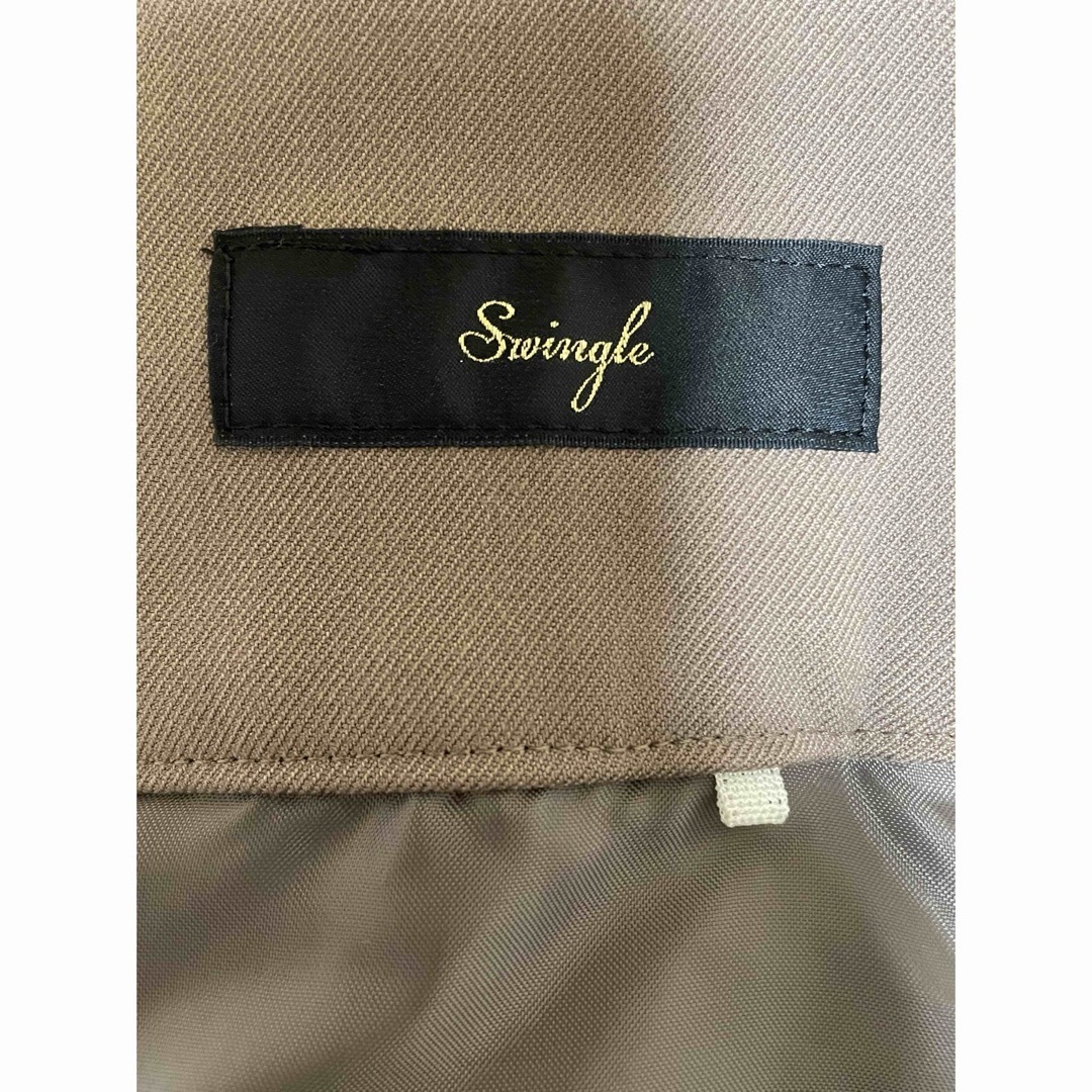 Swingle(スウィングル)のSwingle CARREMANウールタッチマーメイドスカート　日本製　モカ レディースのスカート(ロングスカート)の商品写真