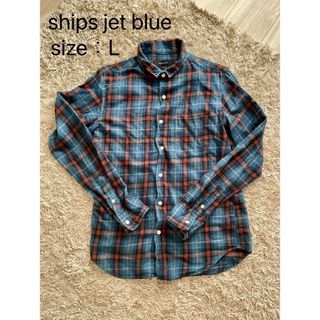 シップスジェットブルー(SHIPS JET BLUE)のシップスジェットブルー　ネルシャツ　ブルー系(シャツ)