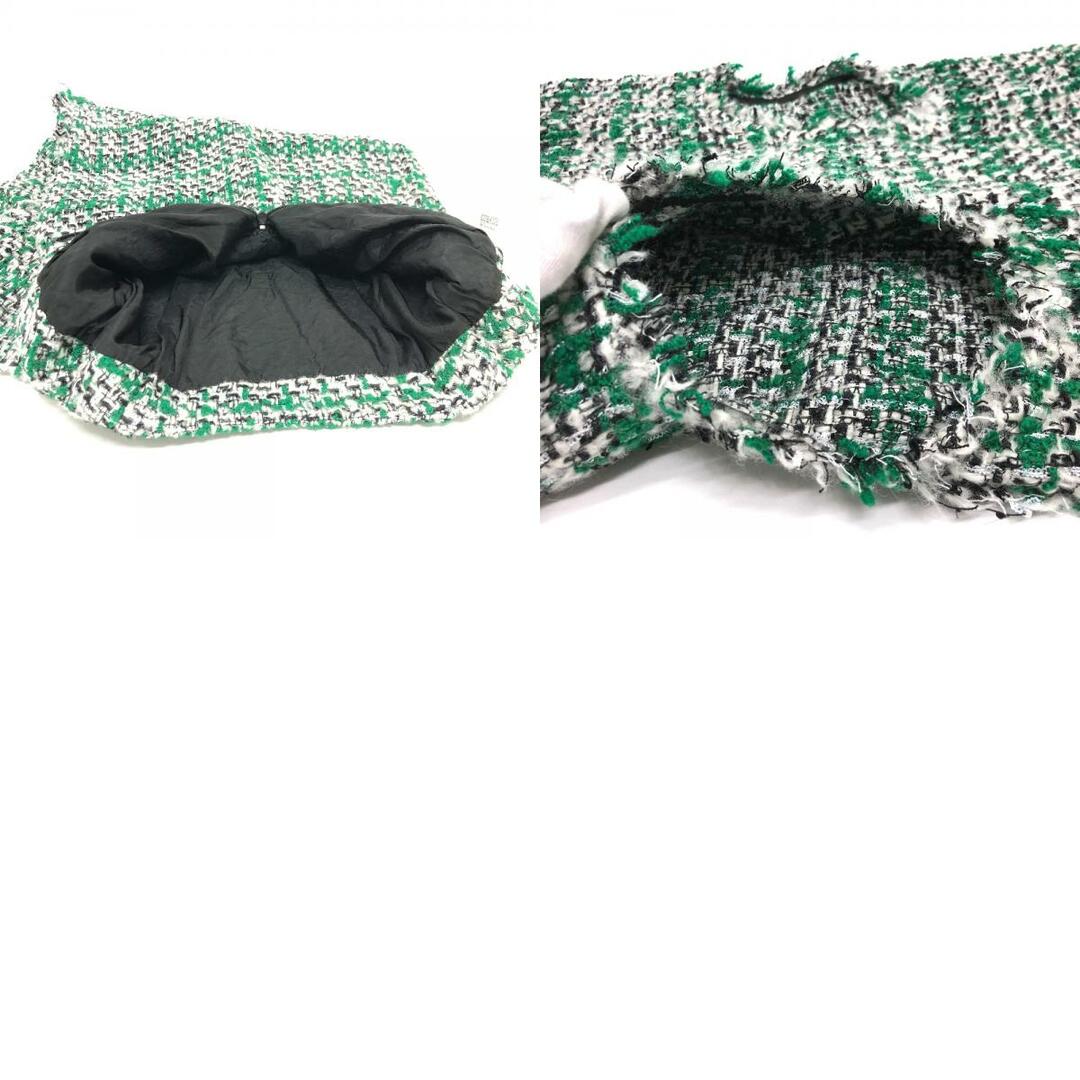 アイレネ IRENE ツイード 24A87004 ロングスカート スカート グリーン 美品 レディースのスカート(ひざ丈スカート)の商品写真