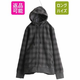 ザノースフェイス(THE NORTH FACE)のUS企画 ノースフェイス アウトバウンド フルジップ フーディ メンズ L The North face アウトドア フリース パーカー ジャケット チェック(ブルゾン)