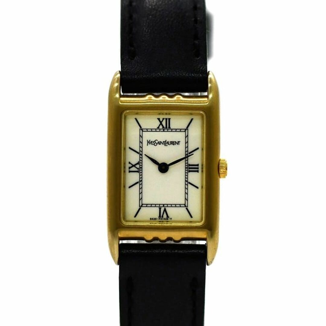 イヴ サンローラン 腕時計 ホワイト ブラック 美品腕時計