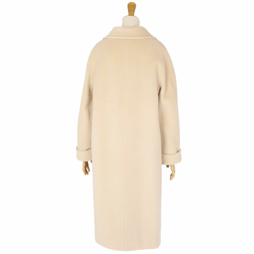 Max Mara(マックスマーラ)の美品 マックスマーラ Max Mara コート 白タグ ロングコート ウール カシミヤ アウター レディース JI42 USA8 FB40(M相当) ベージュ レディースのジャケット/アウター(その他)の商品写真