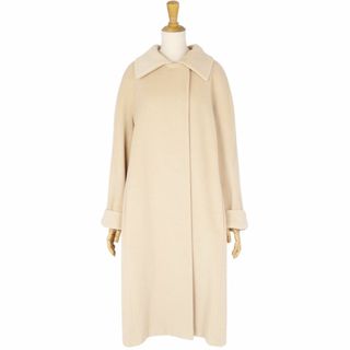 マックスマーラ(Max Mara)の美品 マックスマーラ Max Mara コート 白タグ ロングコート ウール カシミヤ アウター レディース JI42 USA8 FB40(M相当) ベージュ(その他)