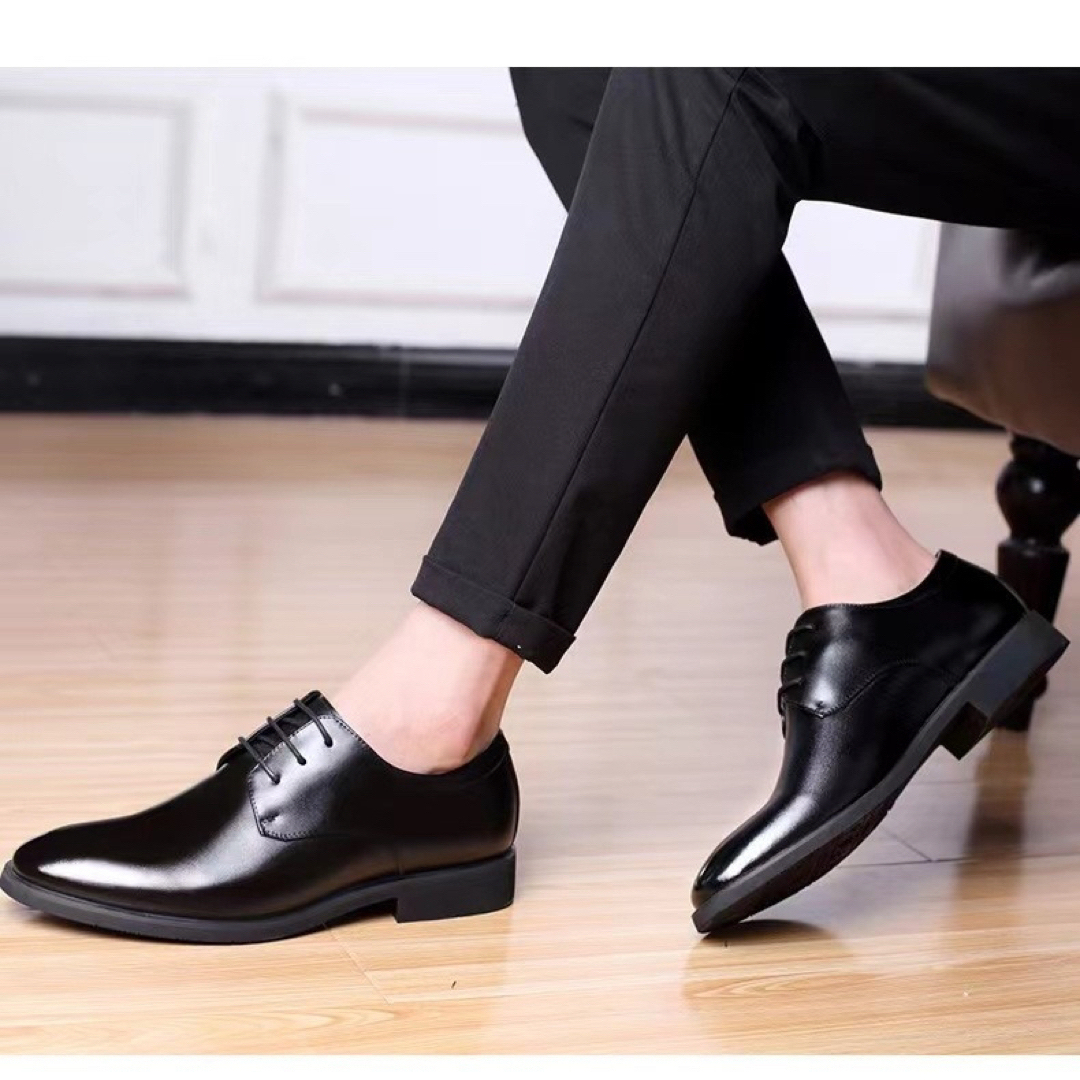 新品★26.5cm メンズ ビジネスシューズ フォーマル 黒  561Y メンズの靴/シューズ(ドレス/ビジネス)の商品写真