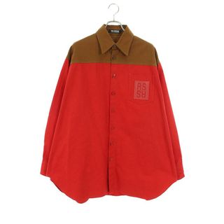 ラフシモンズ  22AW  222-M244 Rバックピンオーバーサイズバイカラーデニムジャケット メンズ XS