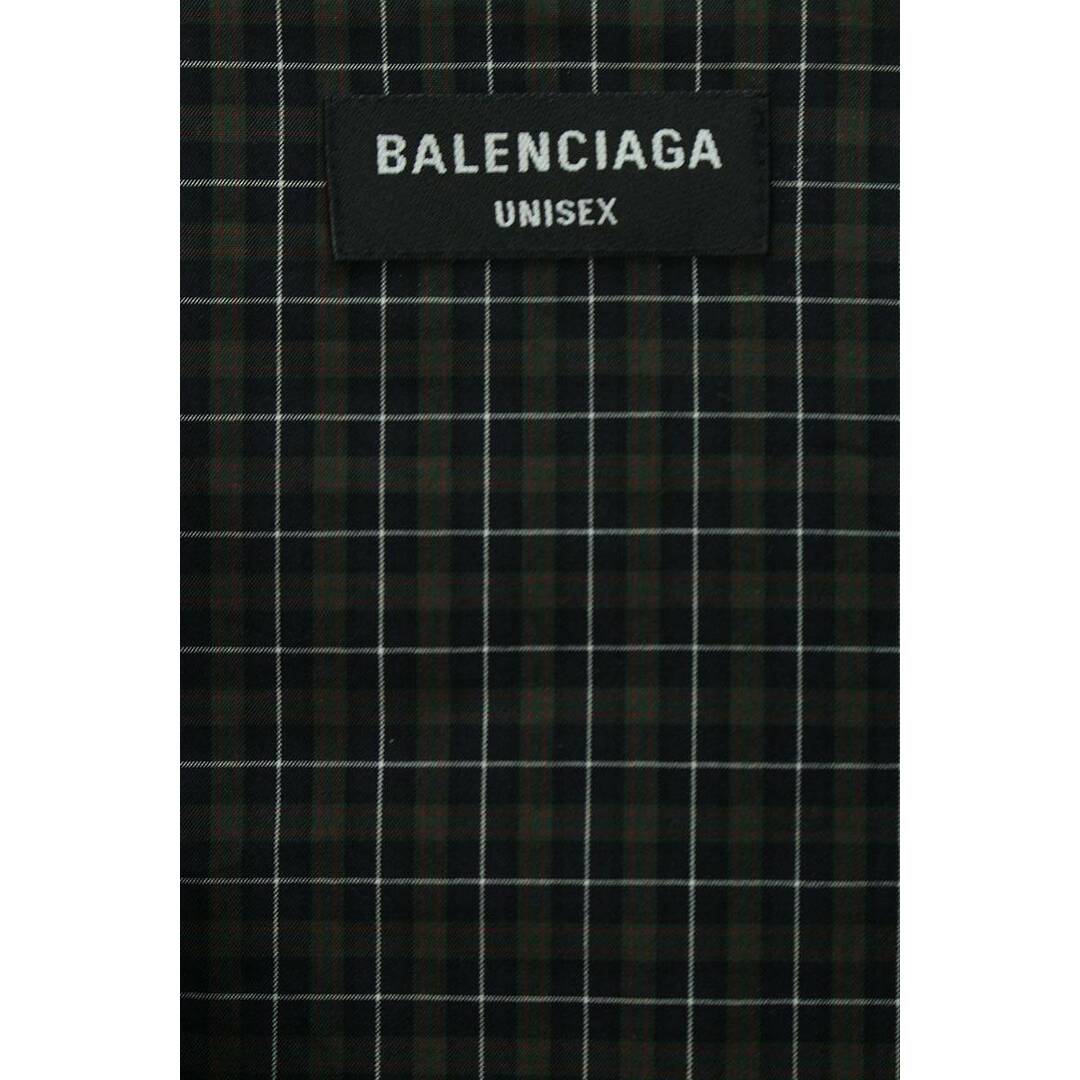 Balenciaga(バレンシアガ)のバレンシアガ  665150 TKM34 オーバーサイズチェック長袖シャツ メンズ XXS メンズのトップス(シャツ)の商品写真