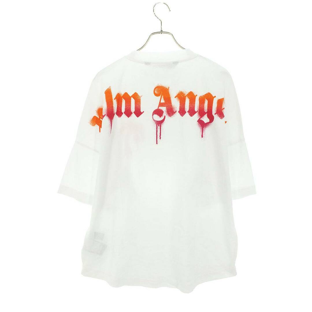 PALM ANGELS(パームエンジェルス)のパームエンジェルス  PMAA002F22JER004 スプレーロゴプリントTシャツ メンズ M メンズのトップス(Tシャツ/カットソー(半袖/袖なし))の商品写真