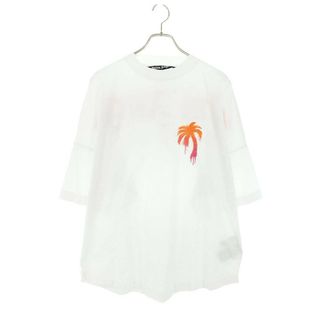 パームエンジェルス(PALM ANGELS)のパームエンジェルス  PMAA002F22JER004 スプレーロゴプリントTシャツ メンズ M(Tシャツ/カットソー(半袖/袖なし))