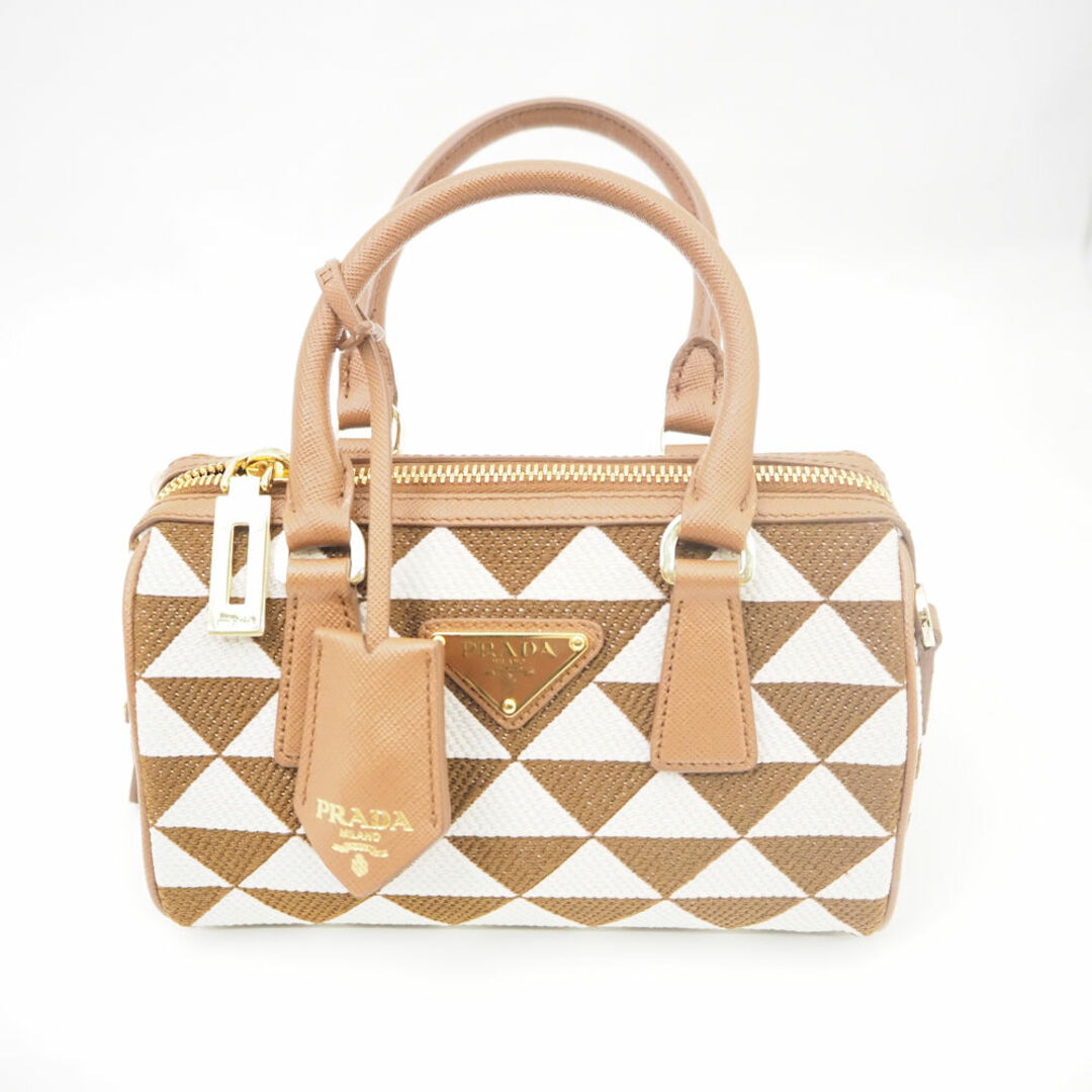 PRADA - 美品 PRADA プラダ シンボル エンブロイダリー PRADA - 美品 PRADA プラダ シンボル エンブロイダリー