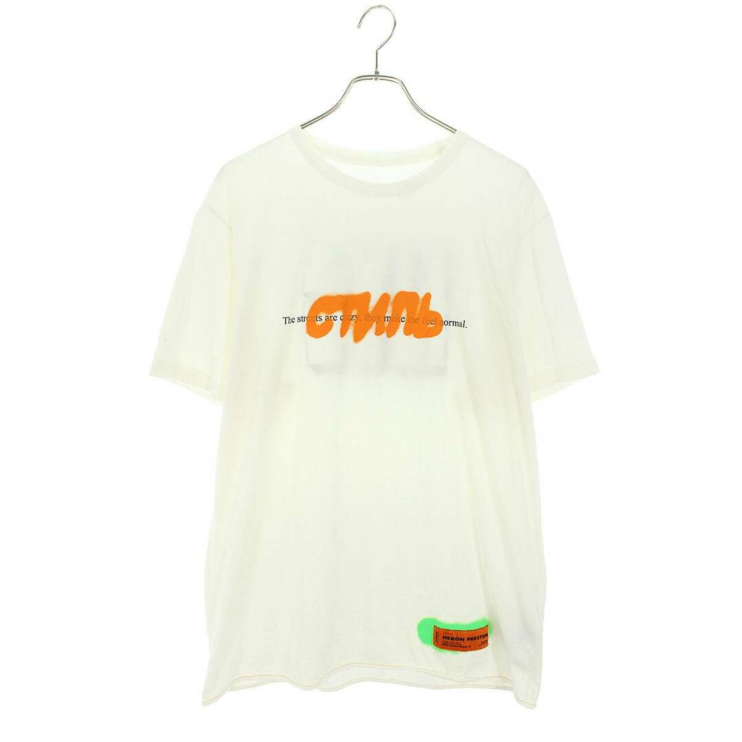 ヘロンプレストン 20SS HMAA011S20914027 スプレーロゴプリントTシャツ メンズ XL