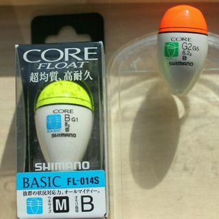 シマノＣＯＲＥウキ2個/MサイズＢ号、ＳサイズＧ２号(その他)