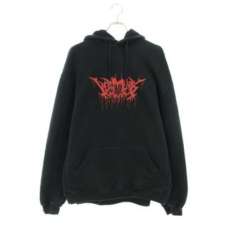 ヴェトモン(VETEMENTS)のヴェトモン  WAH18TR13 メタルロゴプリントプルオーバーパーカー メンズ S(パーカー)