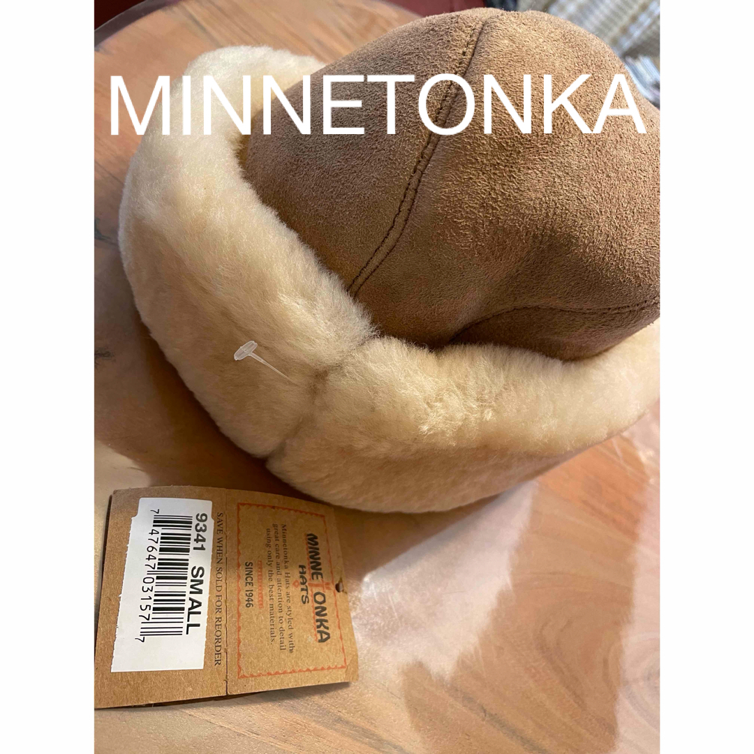 Minnetonka(ミネトンカ)の最終価格MINNETONKAミネトンカ　ムートン　帽子　未使用 レディースの帽子(その他)の商品写真