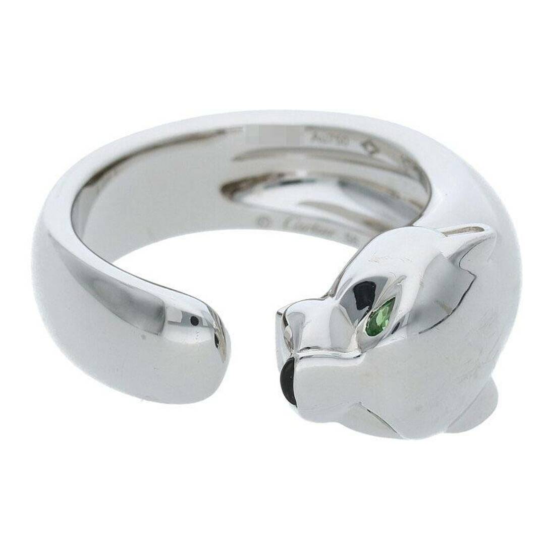 カルティエ  PANTHERE DE CARTIER RING パンテールマサイ K18WG ツァボライト ガーネット/オニキスリング メンズ 15.5号/56メンズ