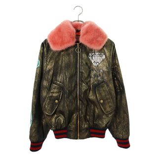 グッチ(Gucci)のグッチ  447800 ZHD53 グッチゴーストMA-1ファージャケットブルゾン レディース 36(ブルゾン)