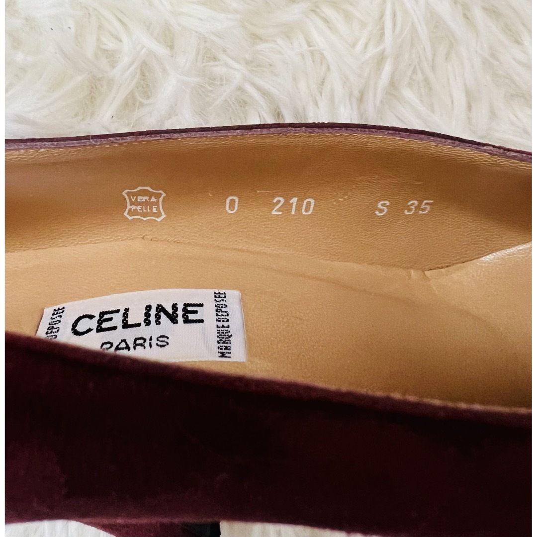 celine(セリーヌ)のセリーヌ　スウェードパンプス美品22.5㎝ レディースの靴/シューズ(ハイヒール/パンプス)の商品写真