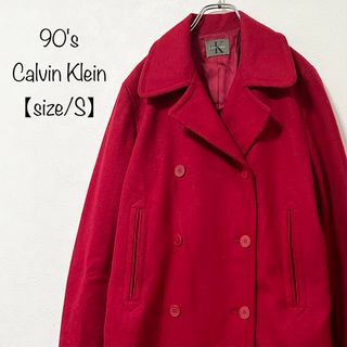 Calvin Klein - Calvin Klein/カルバンクライン★90s★Pコート/ピーコート★赤★S