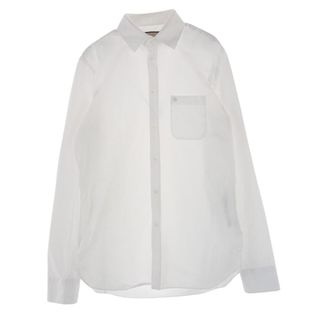 グッチ(Gucci)のGUCCI グッチ 長袖シャツ 649696 ZAGIR White shirt with Gg embroidery ダブルG刺繍 コットン 長袖 シャツ ホワイト系 16【中古】(シャツ)