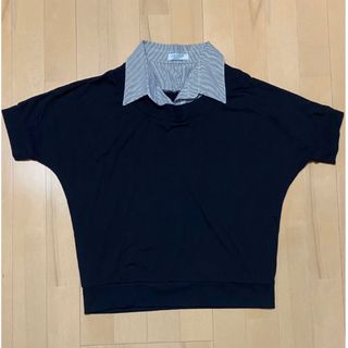 シマムラ(しまむら)のused レディース 半袖Tシャツ 重ね着風シャツ しまむら(Tシャツ(半袖/袖なし))